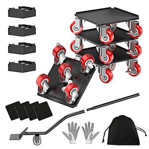 Prime Members: 4-Pk Loyal Tiger Furniture Dolly Movers w/ Swivel Wheels & Lifter from $20.40 + Free S&H