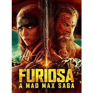 Furiosa: A Mad Max Saga (Digital 4K UHD Film) $5