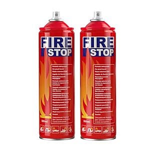 2-Pk AmzBoom Fire Extinguisher (A, B, C, K) w/ Mounting Bracket $8.45