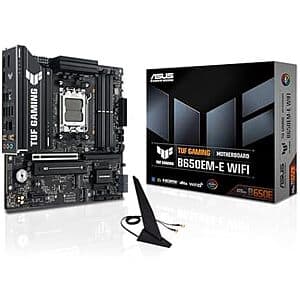 Select Accounts: ASUS TUF Gaming B650EM-E WiFi AMD mATX Motherboard $98 + Free S&H