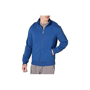 Amazon Essentials Men Full-zip Fleece Mock Neck Sweatshirt (blue, M-XXL) $8 + Free S&H w/ Prime