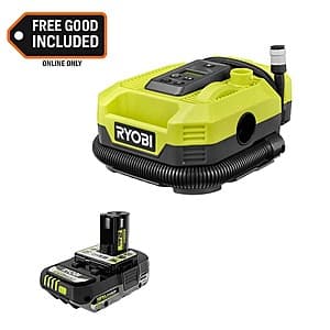 Ryobi ONE+ 18V Cordless 160 PSI Dual Function Inflator/Deflator + 2.0 Ah Battery $70 + Free S&H