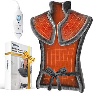 24" x 33" Yokimisu Weighted Wearable Electric Heating Pad (2 Colors) $20 + Free S&H