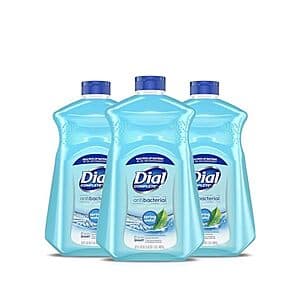 3-Pack 52-Oz Dial Antibacterial Liquid Hand Soap Refill (Spring Water) $12.75 w/ Subscribe & Save