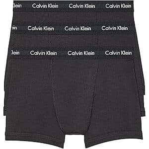 3-Pack Calvin Klein Men's Cotton Stretch Boxer Brief (Black) $17.10