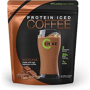 14.3-Oz-15.8-Oz Chike 20g High Whey Protein Iced Coffee (Mocha, Caramel) from $15 & More w/ Subscribe & Save