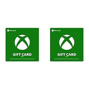 2-Ct $100 Microsoft Xbox eGift Card (Email Delivery) $168