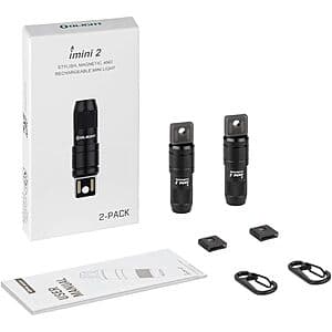 2-Pk OLIGHT IMINI 2 EDC 50 Lumens Rechargeable Keychain Flashlight $26.60