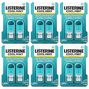 12-Ct 0.26-Oz Listerine Cool Mint Pocketmist Oral Care Mist for Fresh Breath $19 w/ Subscribe & Save