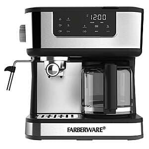 Farberware Dual Brew 10-Cup Coffee + Espresso Machine w/ Touchscreen $76.90 + Free Shipping