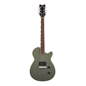 Gretsch Streamliner Jet Club 1 right-hand electric guitar with Olive Drab finish and single-cutaway body design.