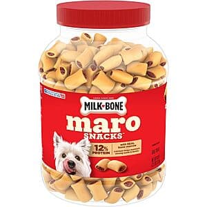 Select Accounts: 40-Oz Milk-Bone Maro Snacks Dog Treats (Beef) $8 w/ S&S