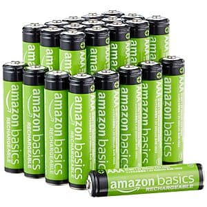 24-Count Amazon Basics AAA 800mAh NiMH Rechargeable Performance Batteries $13 w/ Subscribe & Save