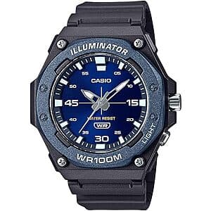 Casio Illuminator Men's 46mm Watch (Blue/Black) $27.55