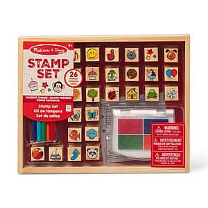 26-Piece Melissa & Doug Wooden Stamp Set $11.90