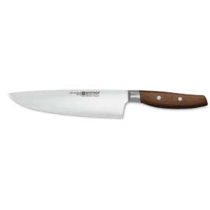 Wüsthof Epicure knife with ergonomic handle and Japanese-style blade.