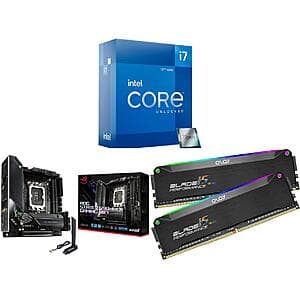 Intel Core i7-12700KF CPU + ASUS ROG Strix Z690-I MoBo + 32GB OLOy Blade DDR5 RAM $375 + Free Shipping