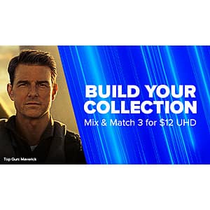 Paramount 4K Digital Films: Interstellar, Top Gun: Maverick, Titanic, The Crow 3 for $12 & Many More