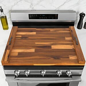 Dumos Acacia Noodle Board Stove Cover w/ Handles (Various Colors) $40 + Free Shipping