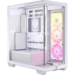 CORSAIR 3500X ARGB Mid-Tower ATX PC Case (White) $80 + Free Shipping