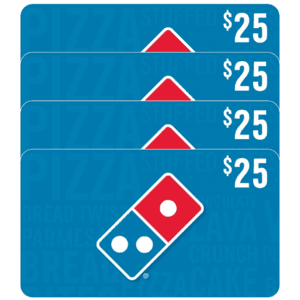 Costco Members: 4-Pack $25 Domino's eGift Cards (Email Delivery) $75