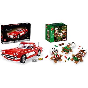 1210-Piece LEGO Icons Corvette + 190-Piece LEGO Gingerbread Ornaments Set $105 + Free Shipping