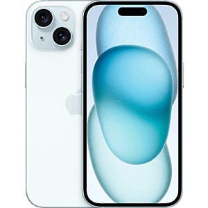 Open Box 128GB Apple iPhone 15 Smartphone (Blue) $303.85 + Free Shipping