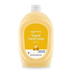 50-Oz Amazon Basics Liquid Hand Soap Refill (Milk & Honey) $2.65 w/ S&S