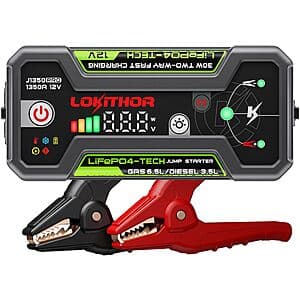 LOKITHOR J1350 PRO 1350A 12V LiFePO4 Jump Starter w/ ConnectMax $44.30 + Free Shipping