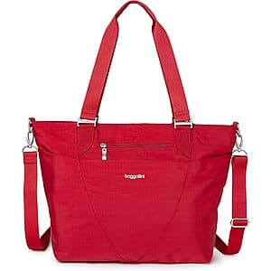 Baggallini Avenue 12" x 18" Tote Bag w/ 13" Laptop Pocket (Red) $20 + Free S&H w/ Prime