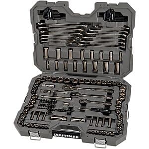 154-Pc Craftsman Overdrive Mechanics Tool Set w/ SAE/Metric Sockets (Gunmetal Chrome) $131.10 + Free Shipping