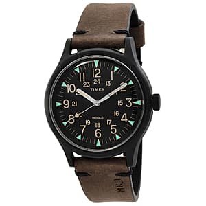 40mm Indiglo by Timex MK1 Black Dial Men's Stainless Steel Watch $38.25 + Free S&H