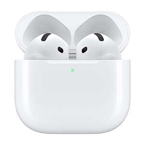 Apple AirPods 4 Wireless Earbud Headphones w/ USB-C Charging Case $99 + Free S&H