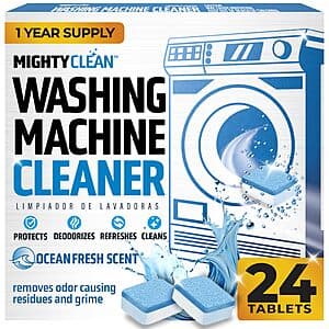 24-Pack Washing Machine Cleaner Tablets $8.50