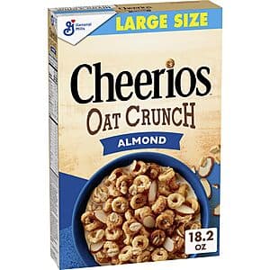 18.2-Oz Cheerios Oat Crunch Breakfast Cereal (Almond) $2 w/ Subscribe & Save