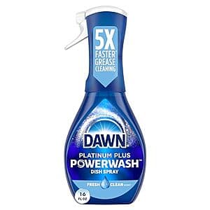 16-Oz Dawn Platinum Powerwash Dish Spray (Fresh Clean Scent) $2.70 w/ Subscribe & Save