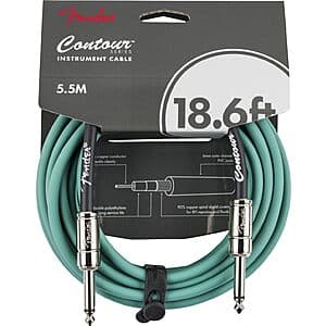 18.6' Fender Contour Instrument Cable $22