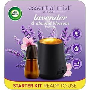Air Wick Essential Oils Diffuser Mist Kit (Lavender & Almond Blossom) $5 + Free Pickup