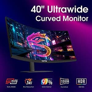 39.7" Sceptre C415B 5120x2160 UHD+ 180Hz VA Curved Ultrawide Monitor $530 + Free S&H
