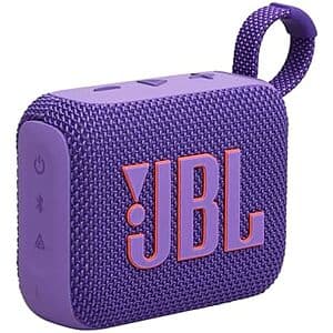 JBL Go 4 Ultra-Portable Bluetooth Speaker (Purple) $34.95