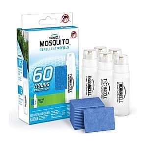 Thermacell Mosquito Repellent Refills w/ 5 Cartridges & 15 Mats $7.95