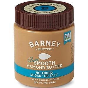 10-Oz Barney Butter Bare Smooth Almond Butter $4.75 w/ S&S