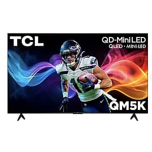 75" TCL 75QM5K QD-Mini LED 4K 60Hz TV (2025) $600 + Free S&H