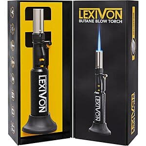 LEXIVON Refillable Butane Kitchen Cooking Torch (LX-775) $19.75 & More + Free S&H