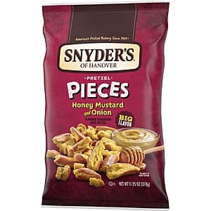 11.25oz Snyder's of Hanover Honey Mustard & Onion Pretzel Pieces $3.25 w/ Subscribe & Save