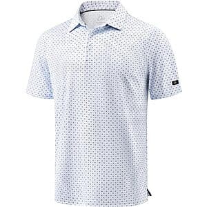Obla Men's Dry Fit Moisture Wicking Golf Polo Shirt $14