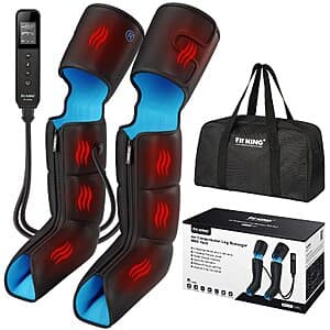 FIT KING Leg Compression & Foot Massager w/ Heat $70 + Free S&H