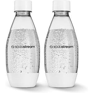 2-Pack 0.5L sodastream Dishwasher Safe Slim Bottles (White) $5.50 w/ Subscribe & Save