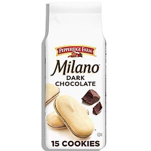 6-Oz Pepperidge Farm Milano Cookies (Dark Chocolate) $2.50