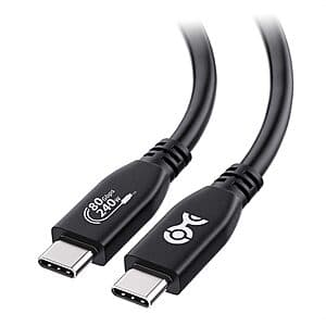 4.9' Cable Matters USB-IF Certified 80Gbps 240W USB 4 Thunderbolt Cable $20